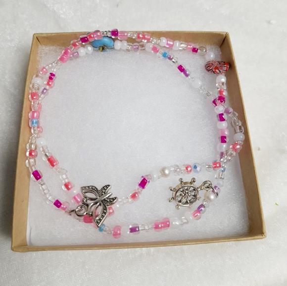 ♥️🏝🔥🌈New 2 anklets $14 handmade - Picture 2 of 4